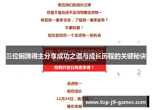 三位铜牌得主分享成功之道与成长历程的关键秘诀