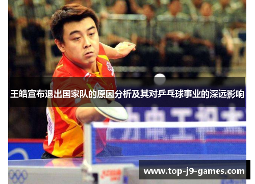 王皓宣布退出国家队的原因分析及其对乒乓球事业的深远影响 王皓宣布退出国家队的原因分析及其对乒乓球事业的深远影响